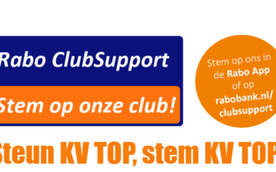 Rabo ClubSupport actie 2022, stem KV TOP, steun KV TOP!
